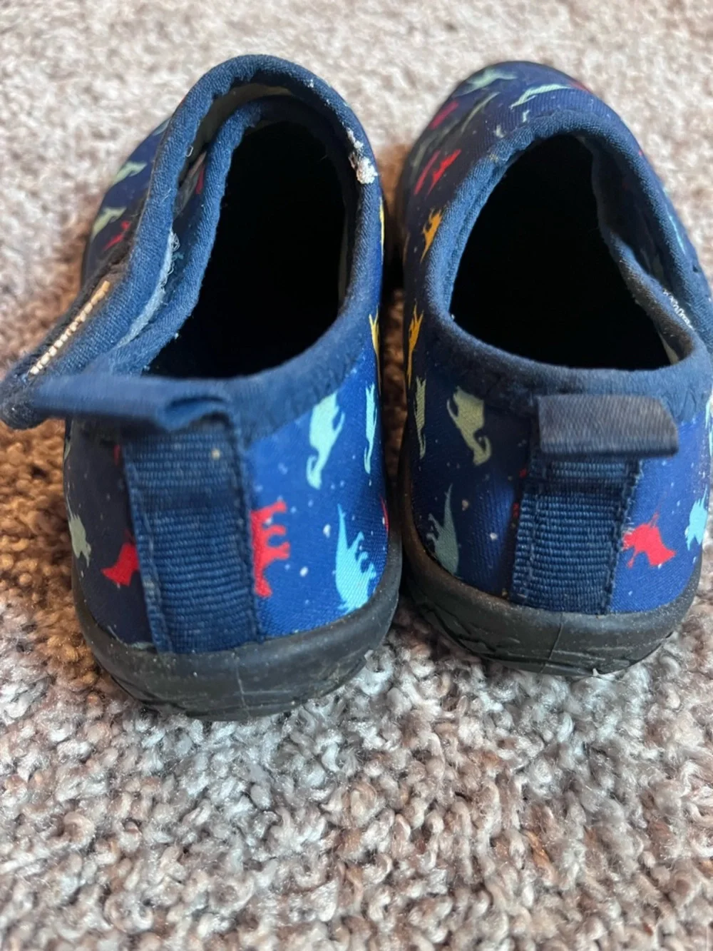 Toddler dino swim shoes
